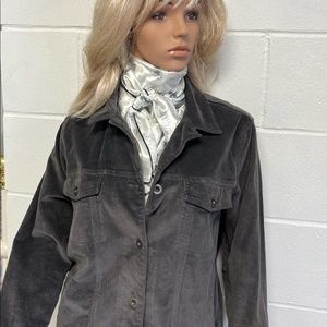 New, gray corduroy jacket, size M